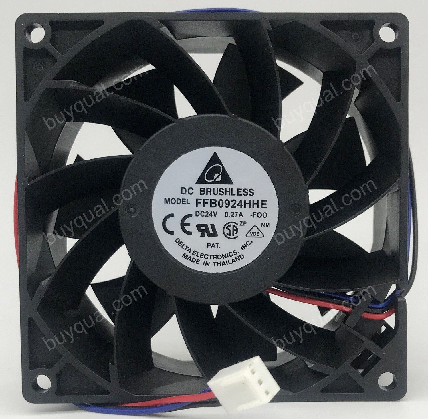 DELTA FFB0924HHE -F00 24V 0.27A 3wires Cooling Fan