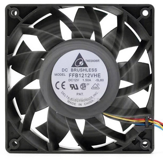 DELTA FFB1212VHE 12V 1.5A 2wires Cooling Fan