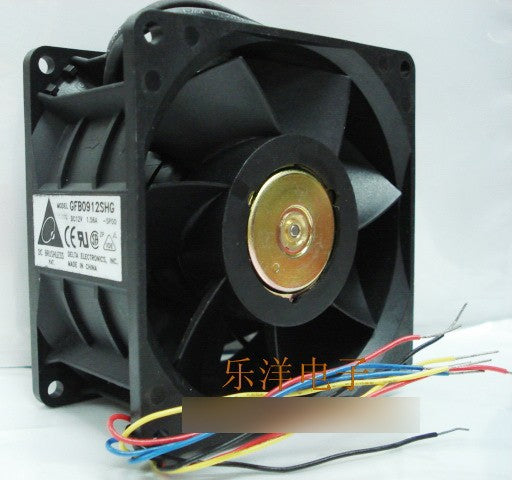 DELTA GFB0912SHG 12V 1.56A 8wires Cooling Fan