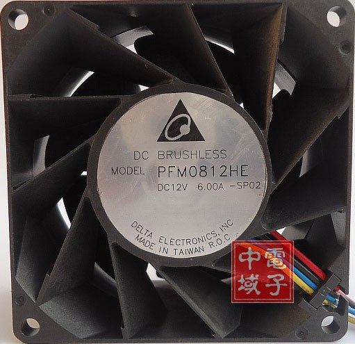 DELTA PFM0812HE 12V 6.00A 4wires cooling fan