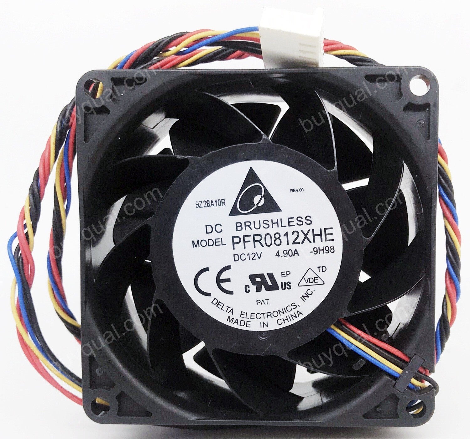 DELTA PFR0812XHE -9H98 -XQR  -9K48 12V 4.9A 4wires Cooling Fan - Picture need