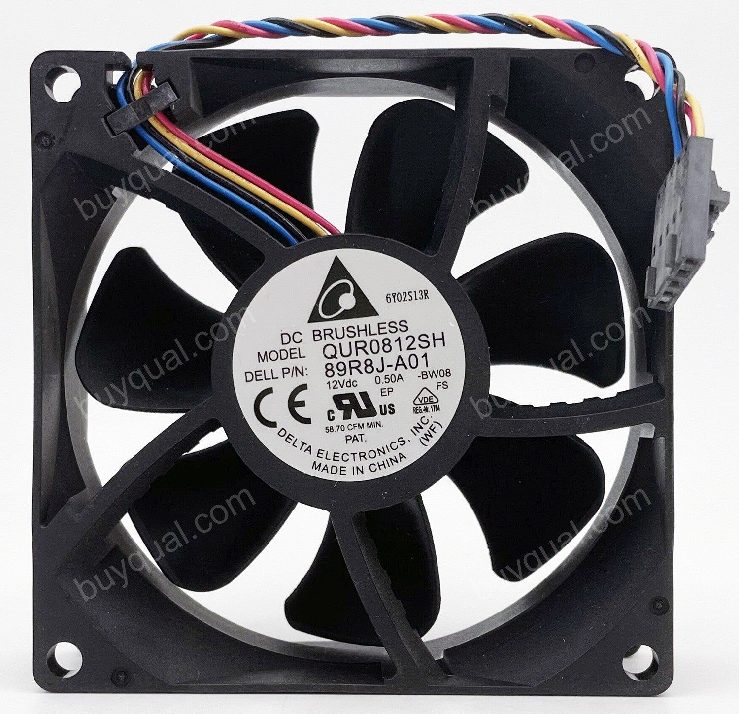DELTA QUR0812SH 12V 0.50A 4wires Cooling Fan - Picture need