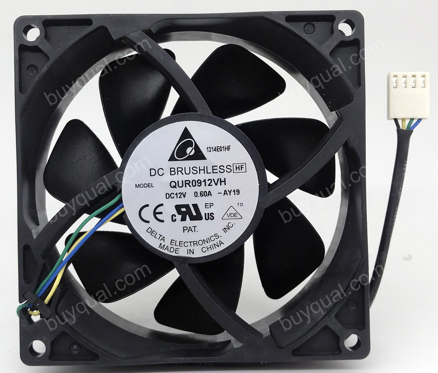 DELTA QUR0912VH  -AY19 -CG37 12V 0.60A 4wires cooling fan