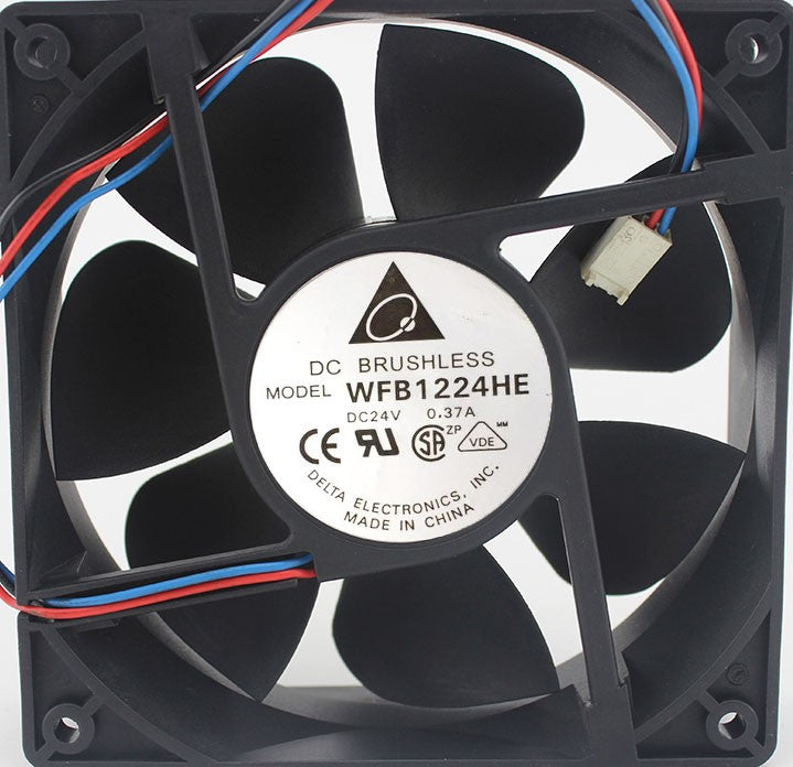 DELTA WFB1224HE 24V 0.37A 2wires 3wires Cooling Fan