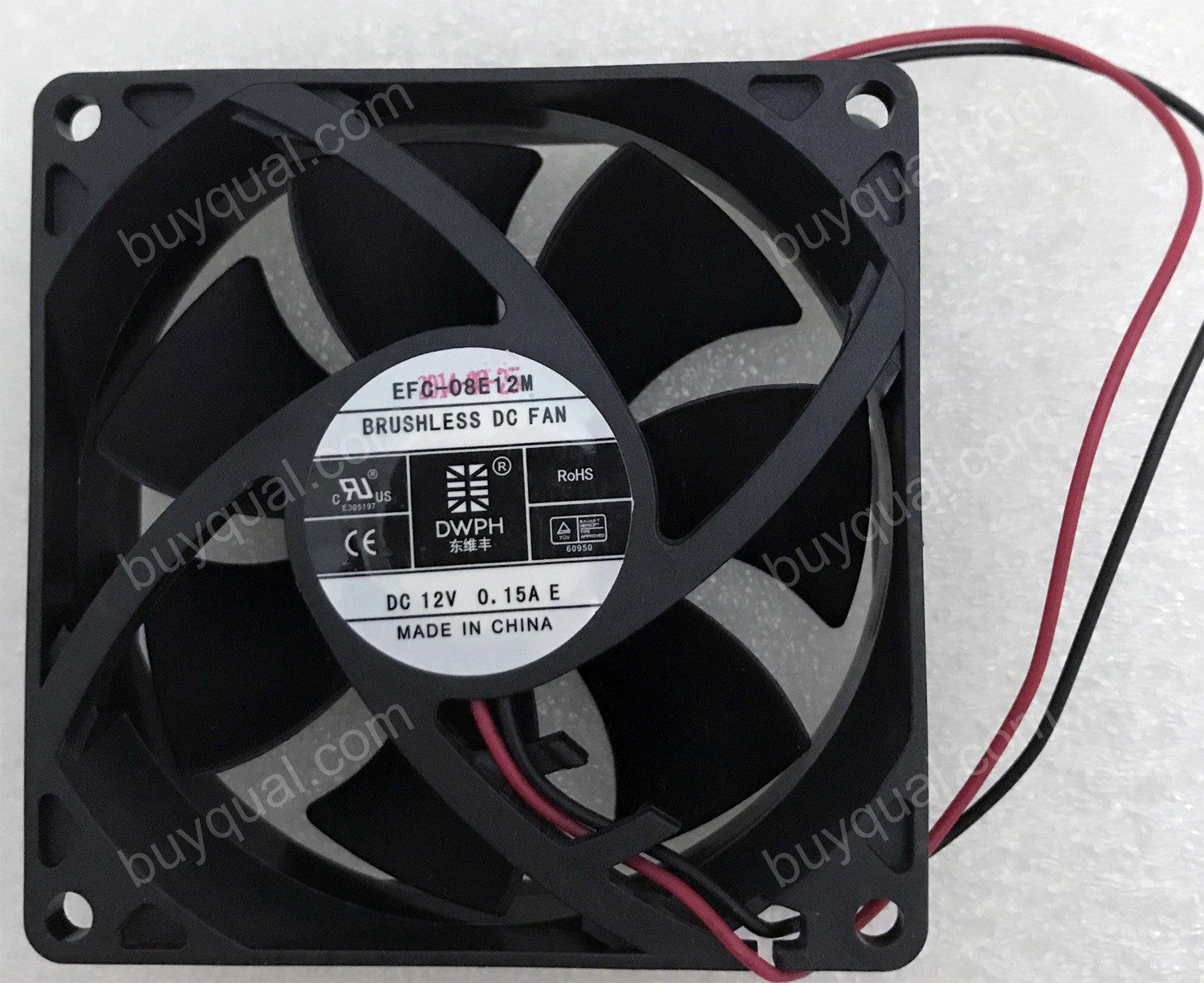 DWPH EFC-08E12M 12V 0.15A 2wires cooling fan