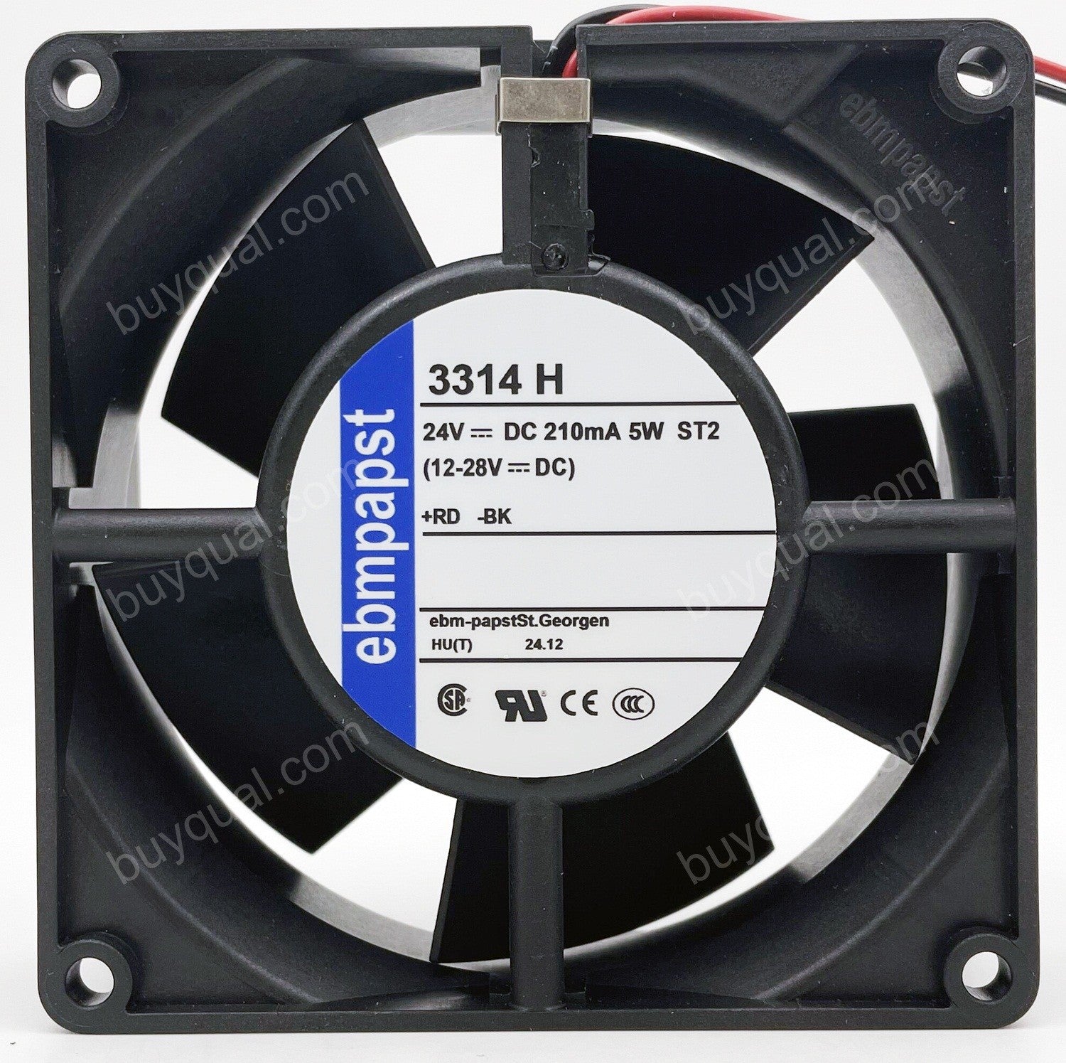 Ebmpapst 3314H 24V 220MA 5.3W 2wires Cooling Fan