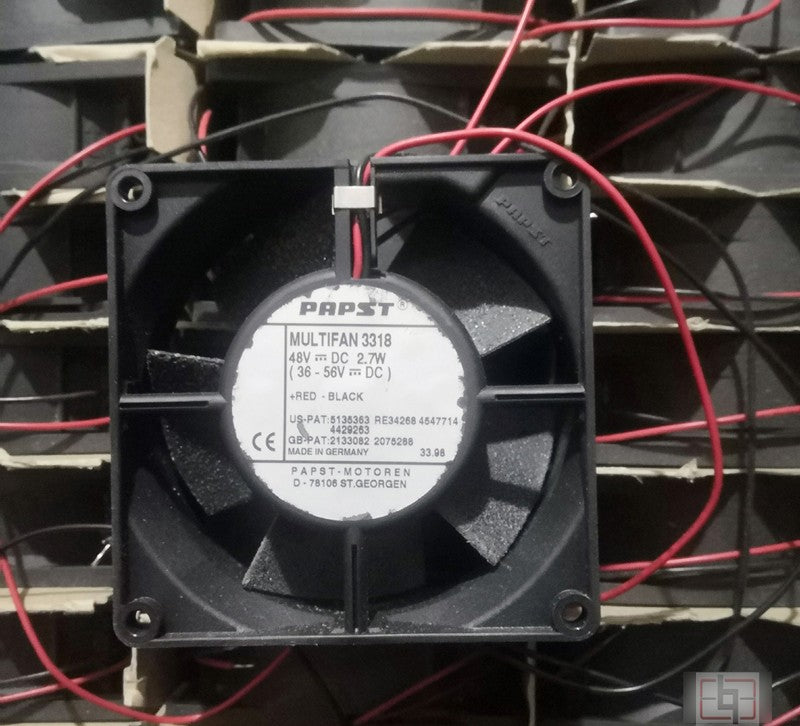 Ebmpapst 3318 48V 2.7W 2wires Cooling Fan