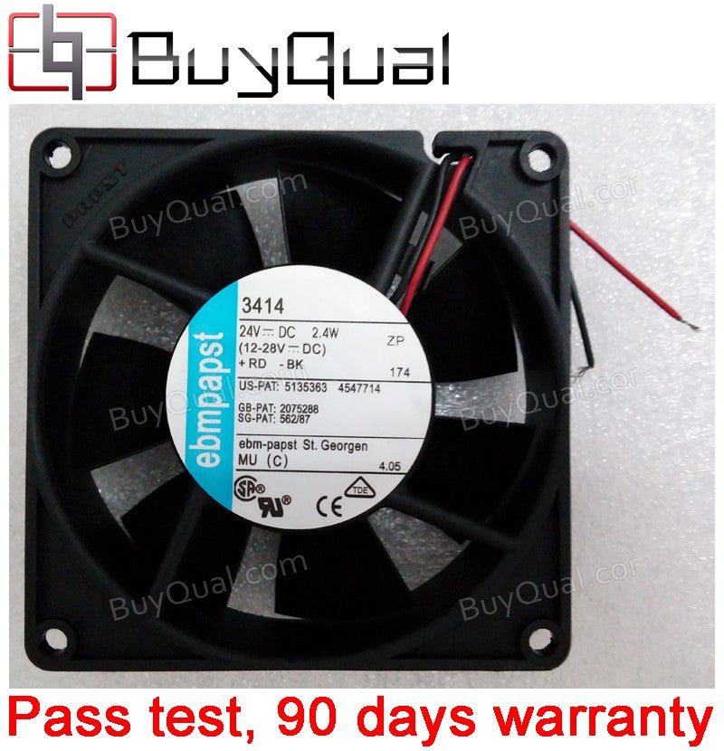 Ebmpapst 3414 24V 2.6W 2wires Cooling Fan