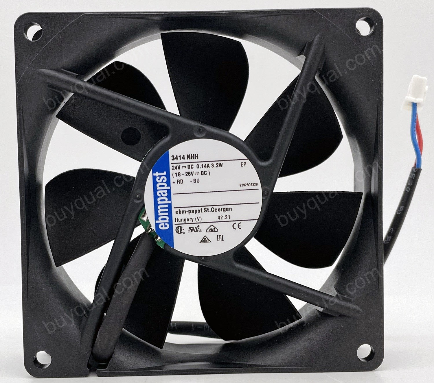 Ebmpapst 3414NHH 24V 3.2W 2wires Cooling Fan - Original New