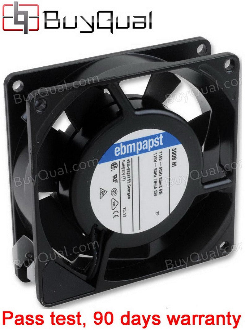 Ebmpapst 3906M 115V 5W/6W 2wires Cooling Fan