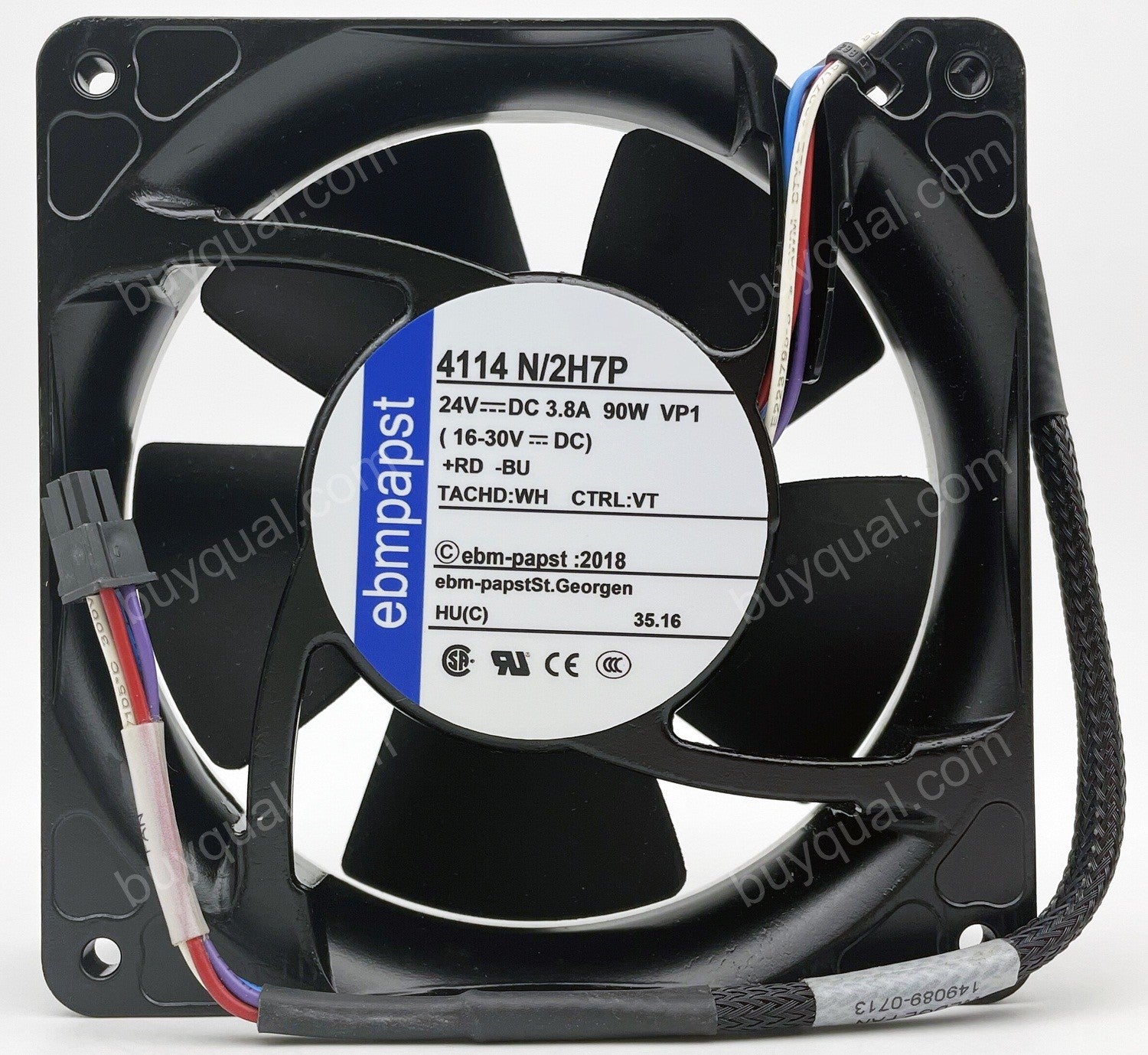Ebmpapst 4114N/2H7P 24V 3.8A 90W 4wires Cooling Fan - Original New