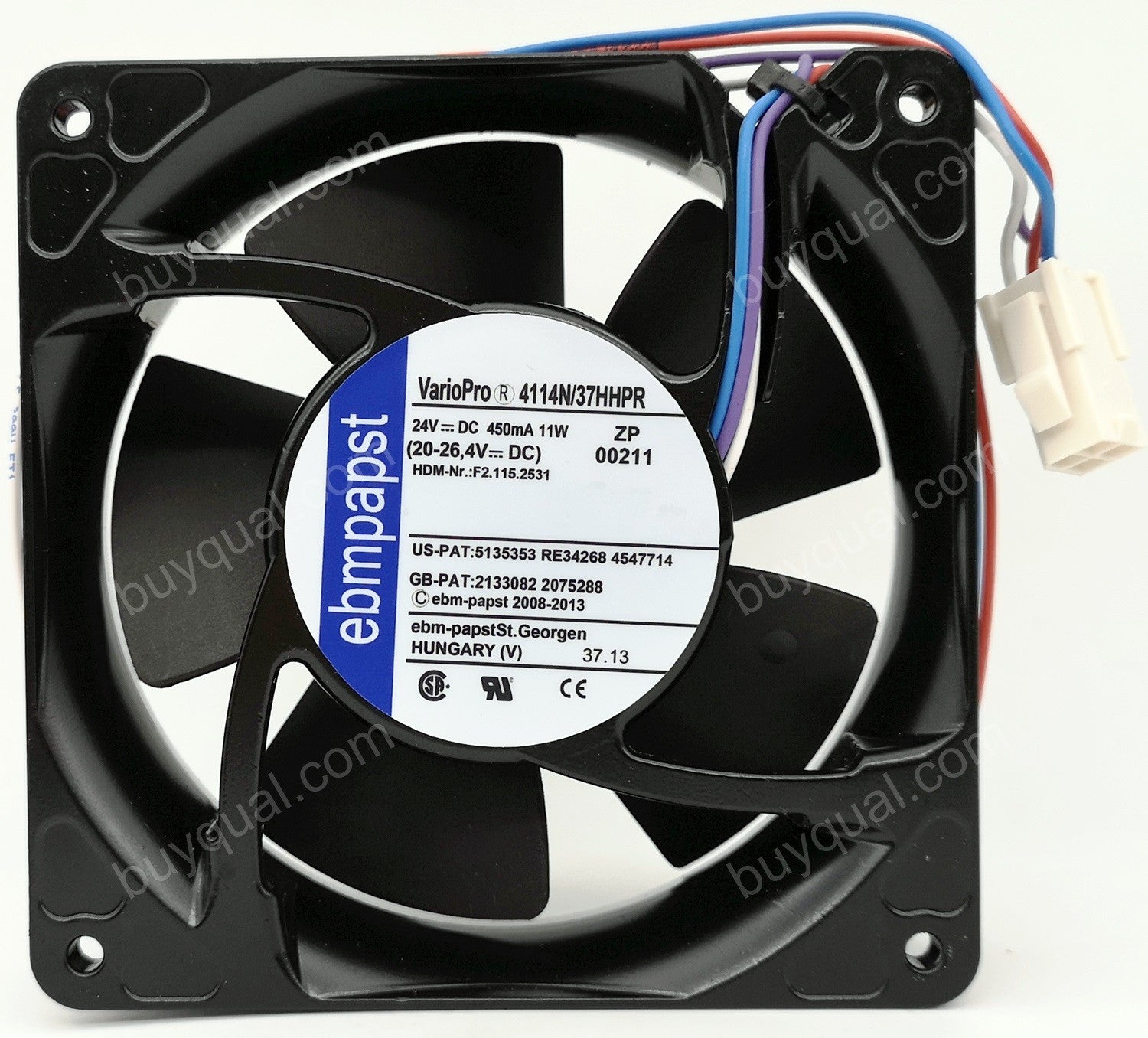 Ebmpapst 4114N/37HHPR 24V 450mA 11W 4wires Cooling Fan - Original New