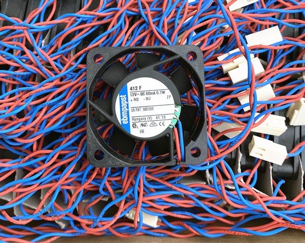 Ebmpapst 412F 12V 0.7W 2wires Cooling Fan