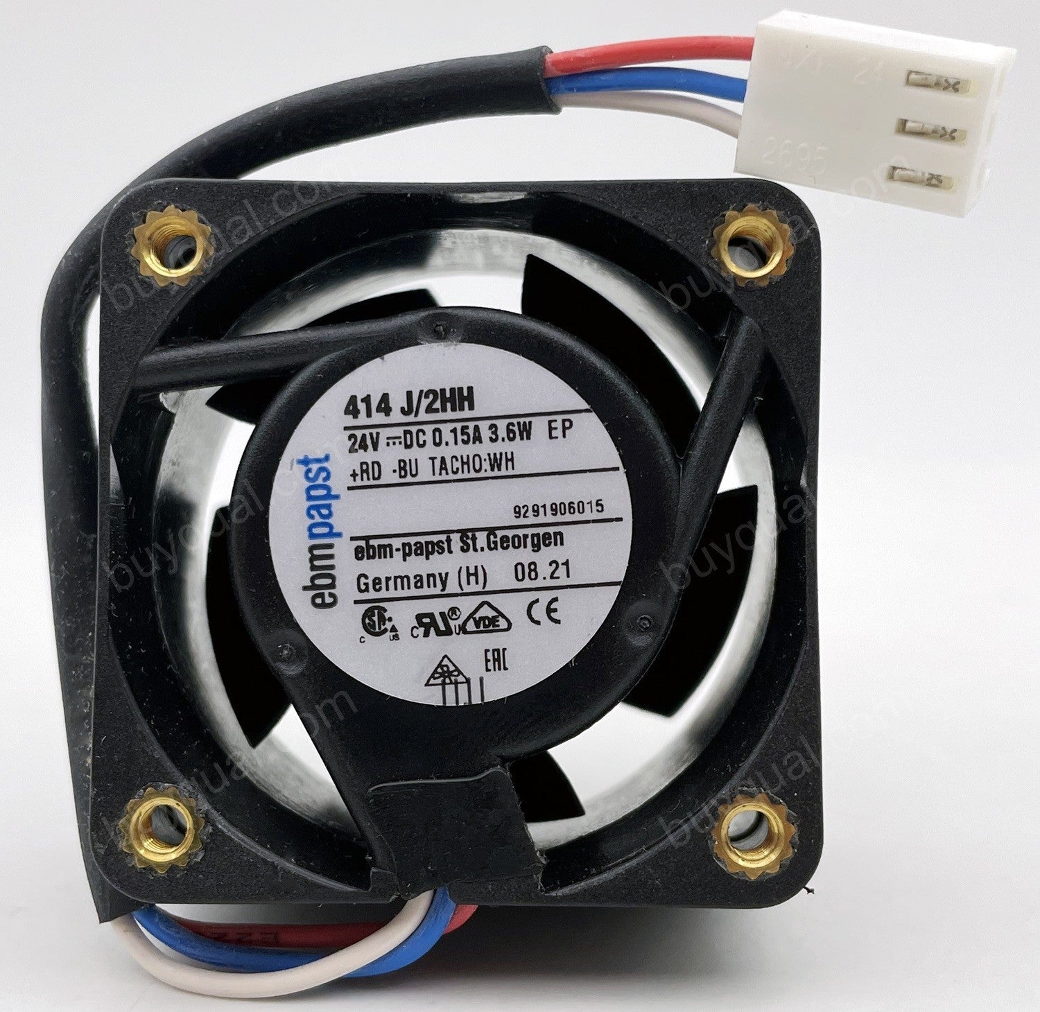 Ebmpapst 414J/2HH 24V 150mA 3.6W 3wires Cooling Fan