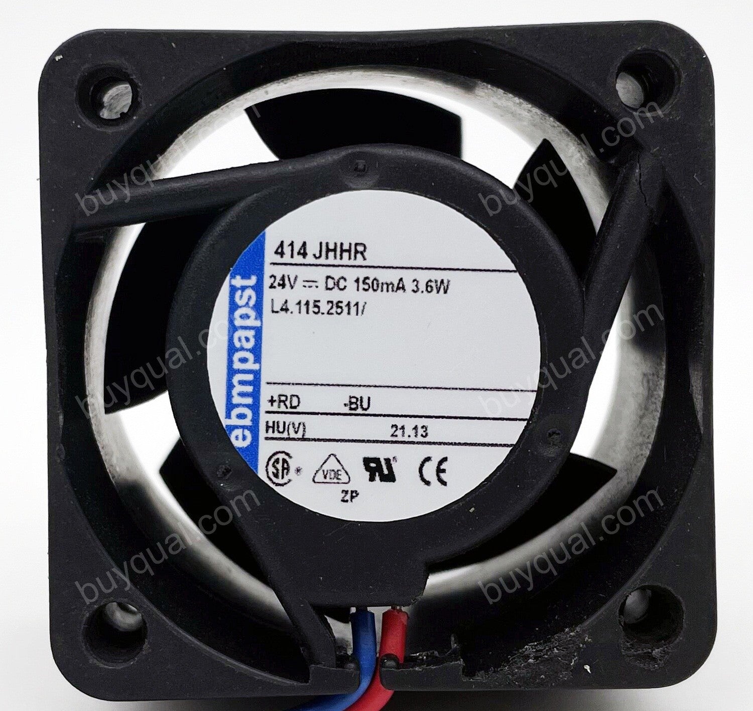 Ebmpapst 414JHHR 24V 150mA 3.6W 2wires Cooling Fan