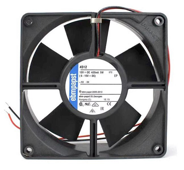 Ebmpapst 4312 12V 5W 2wires Cooling Fan