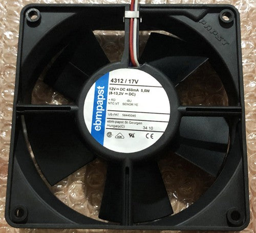 Ebmpapst 4312/17V 12V 450mA 5.5W 4wires Cooling Fan
