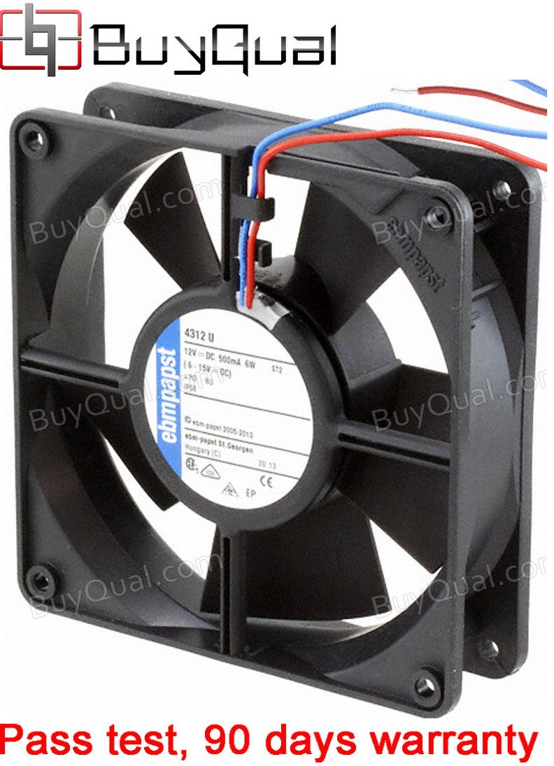 Ebmpapst 4312U 12V 5.4W 2wires Cooling Fan