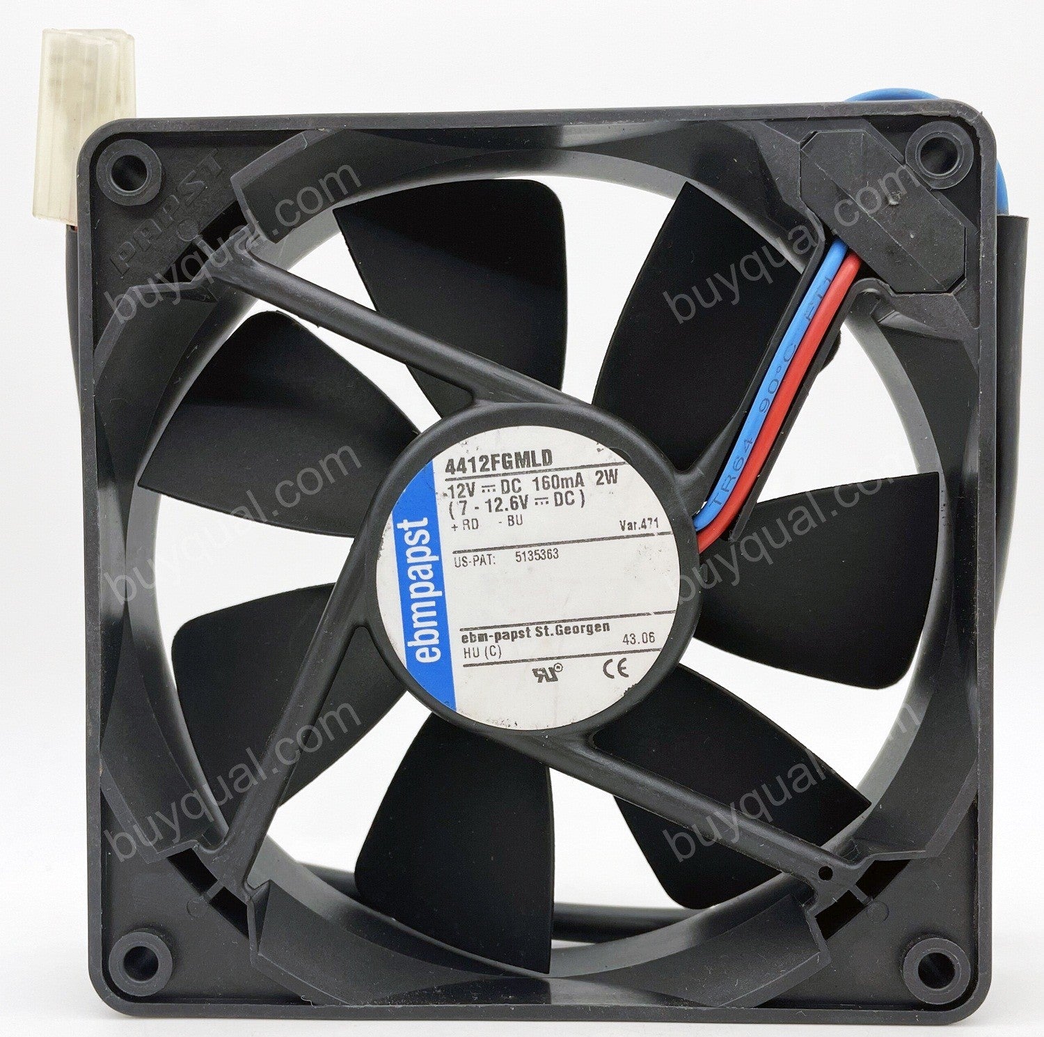 Ebmpapst 4412FGMLD 12V 160mA 2W 2wires Cooling Fan