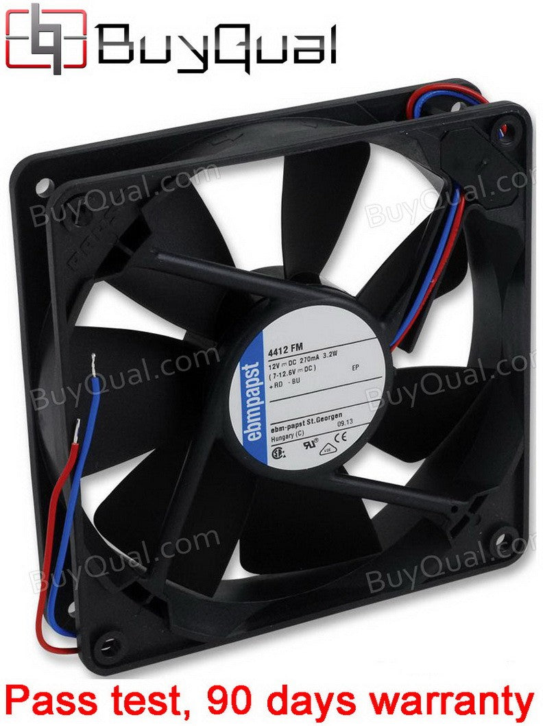 Ebmpapst 4412FM 12V 3.2W 2wires Cooling Fan
