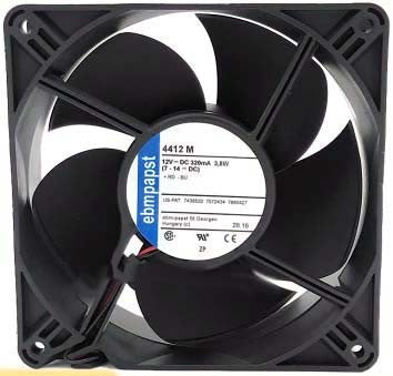 Ebmpapst 4412M 12V 3.8W 2wires Cooling Fan