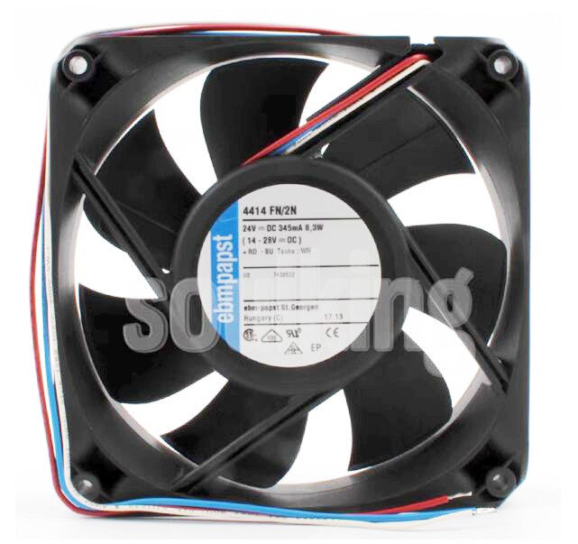 Ebmpapst 4414FN/2N 24V 345mA 8.3W 3wires Cooling Fan