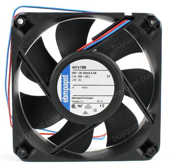 Ebmpapst 4414FNN 24V 345mA 8.3W 2wires Cooling Fan