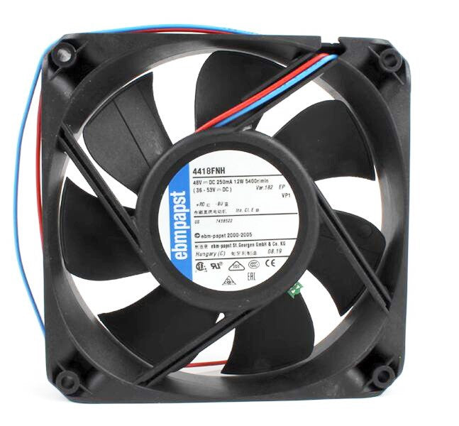 Ebmpapst 4418FNH 48V 210mA 12W 2wires Cooling Fan
