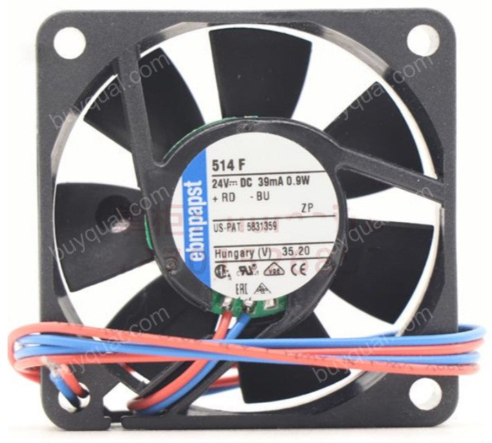 Ebmpapst 514F 24V 39mA 0.9W 2wires Cooling Fan - Original New