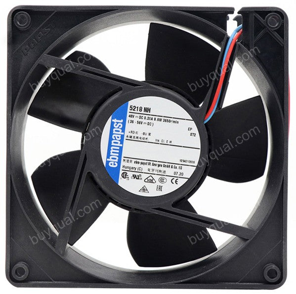 Ebmpapst 5218NH 48V 200mA 9.6W 2wires Cooling Fan