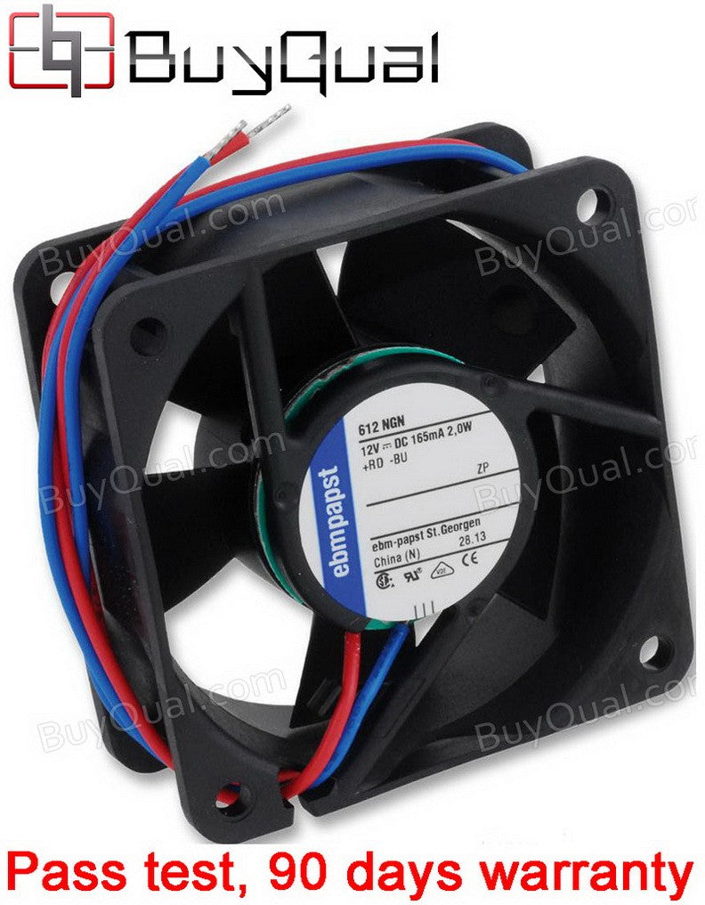 Ebmpapst 612NGN 12V 0.165A 2W 2wires Cooling Fan