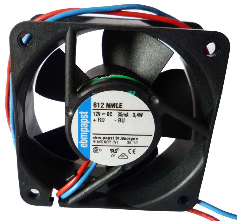 Ebmpapst 612NMLE 12V 35mA 0.4W 2wires Cooling Fan