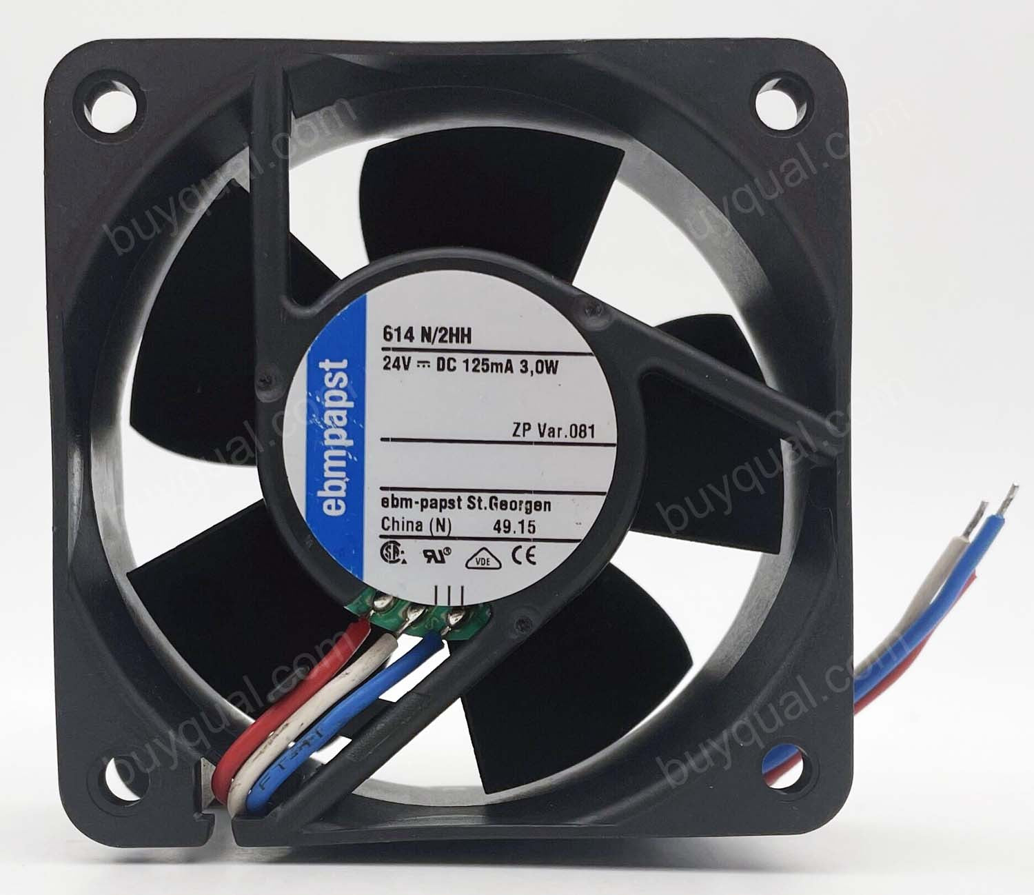 Ebmpapst 614N/2HH 24V 125MA 3W 3wires Cooling Fan - NEW