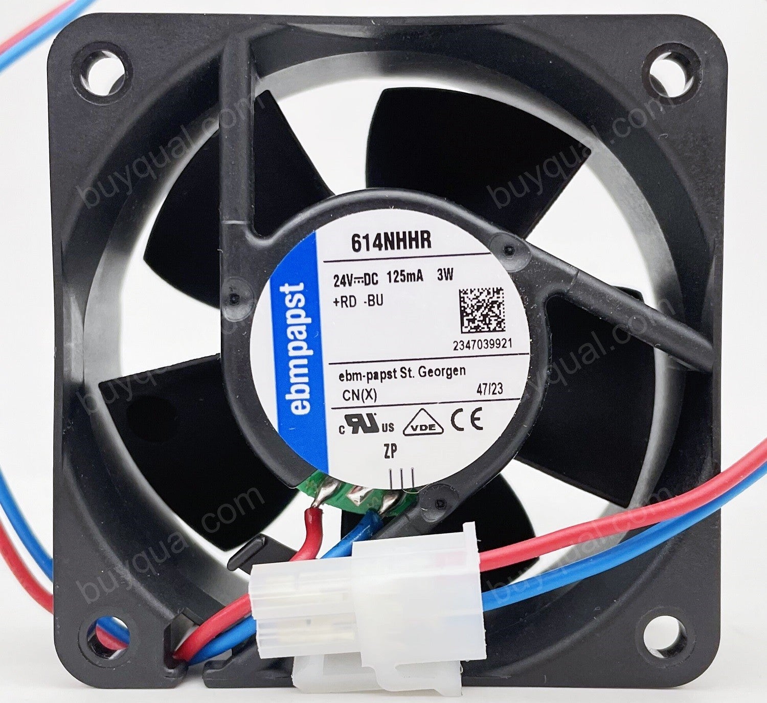 Ebmpapst 614NHHR 24V 125mA 3W 2wires Cooling Fan - Original New