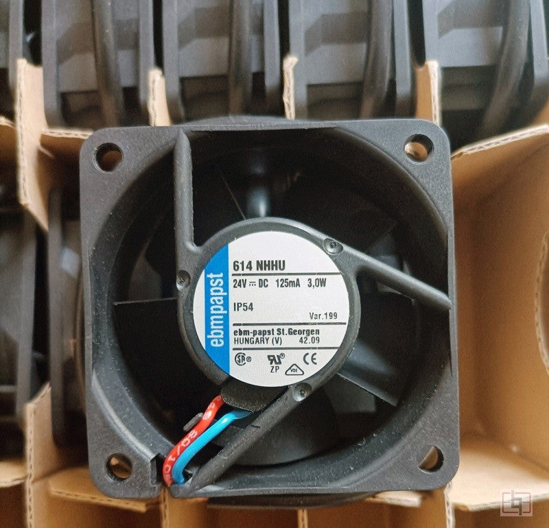 Ebmpapst 614NHHU 24V 125mA 3W 2wires Cooling Fan