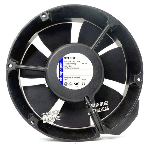 Ebmpapst 6224NHR 24V 1.1A 26W Cooling Fan - Used/ Refurbished