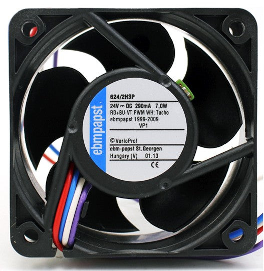 Ebmpapst 624/2H3P 24V 290mA 7W 4wires Cooling Fan