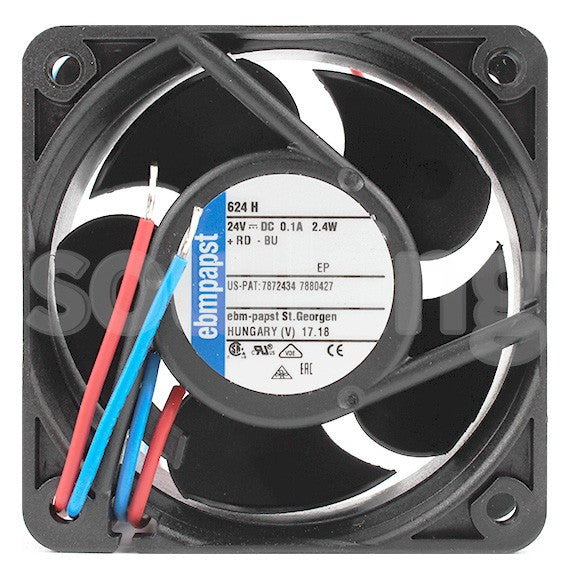 Ebmpapst 624H 24V 0.1A 2.4W 2wires Cooling Fan - Original New