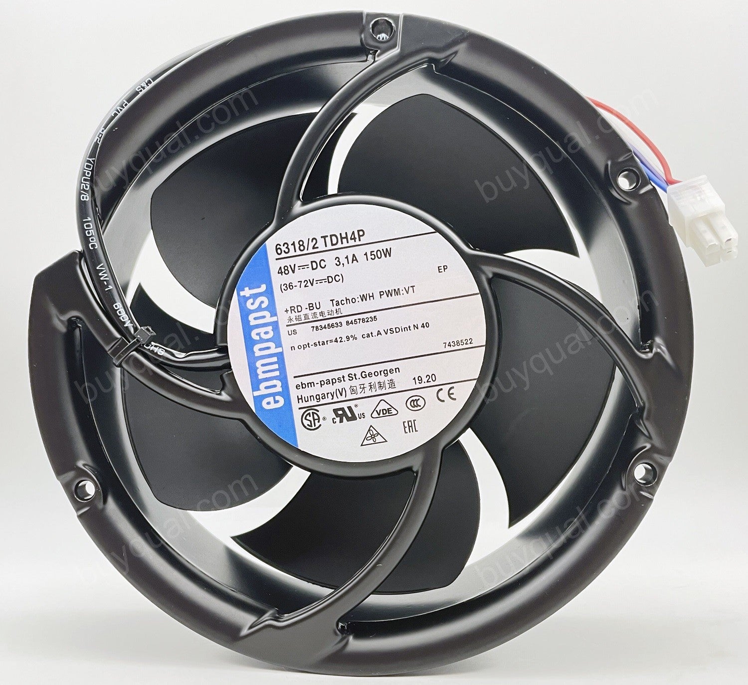 Ebmpapst 6318/2TDH4P DV6318/2TDH4P 48V 300W / 48V 150W 4wires Cooling Fan