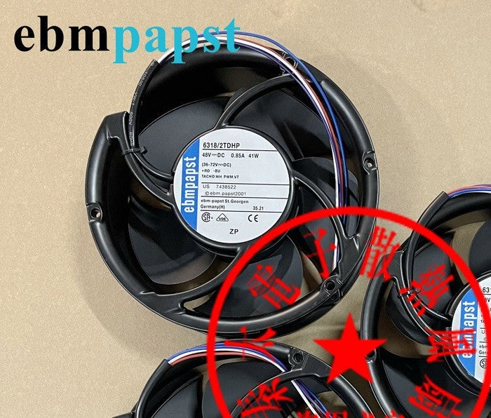 Ebmpapst 6318/2TDHP 48V 0.85A 41W 4wires Cooling Fan