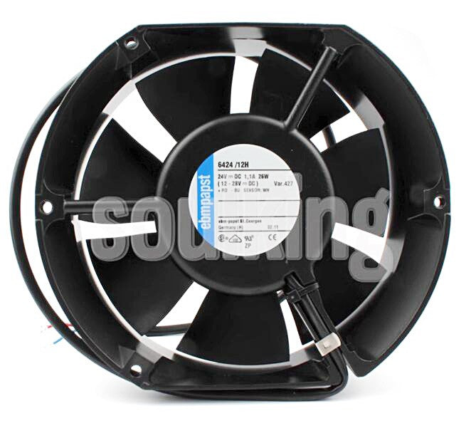 Ebmpapst 6424/12H 24V 1.1A 26W 3wires Cooling Fan