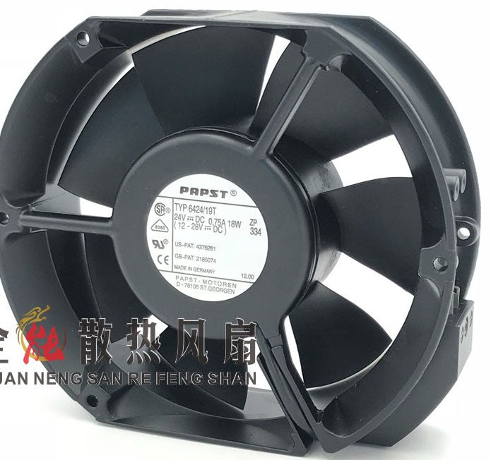 Ebmpapst 6424N/19T 24V 750mA 18W 3wires Cooling Fan