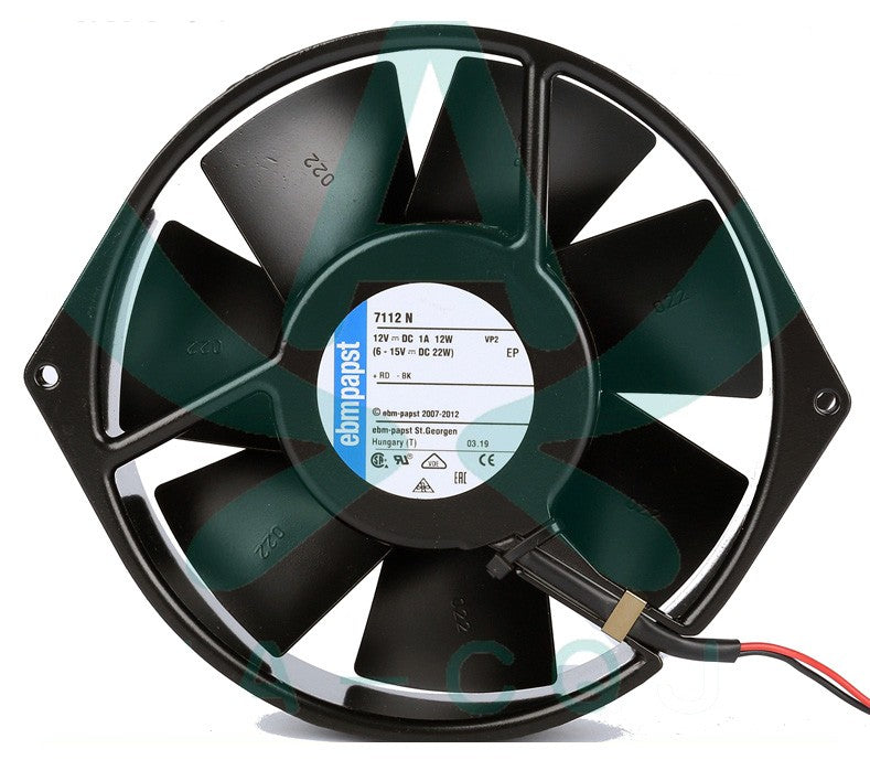 Ebmpapst 7112N 12V 1A 12W Cooling Fan
