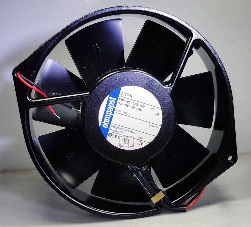 Ebmpapst 7114N 24V 500mA 12W 2wires Cooling Fan - Original New