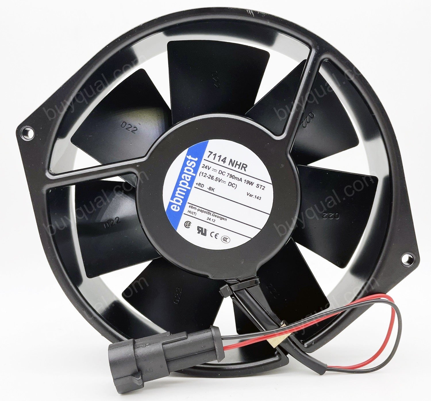 Ebmpapst 7114NHR 24V 790mA 19W 2wires Cooling Fan - New
