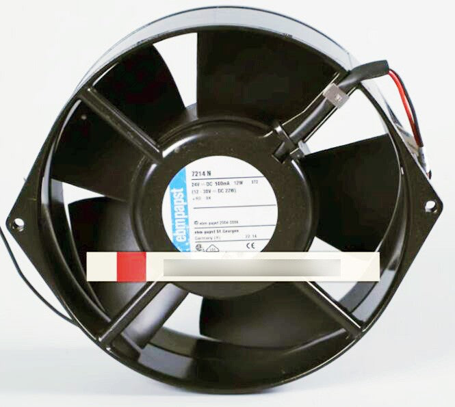 Ebmpapst 7214N 24V 500mA 12W 2wires Cooling Fan - New