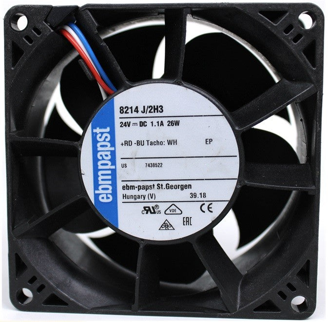 Ebmpapst 8214J/2H3 24V 1.1A 26W 3wires Cooling Fan