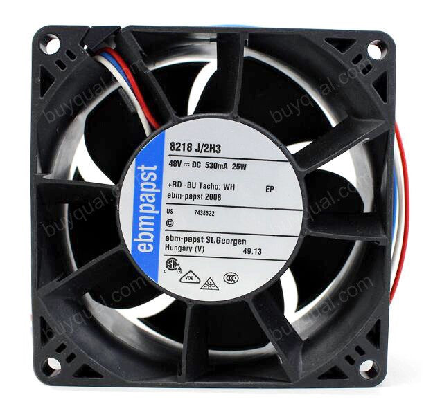 Ebmpapst 8218J/2H3 48V 530mA 25W 3wires Cooling Fan