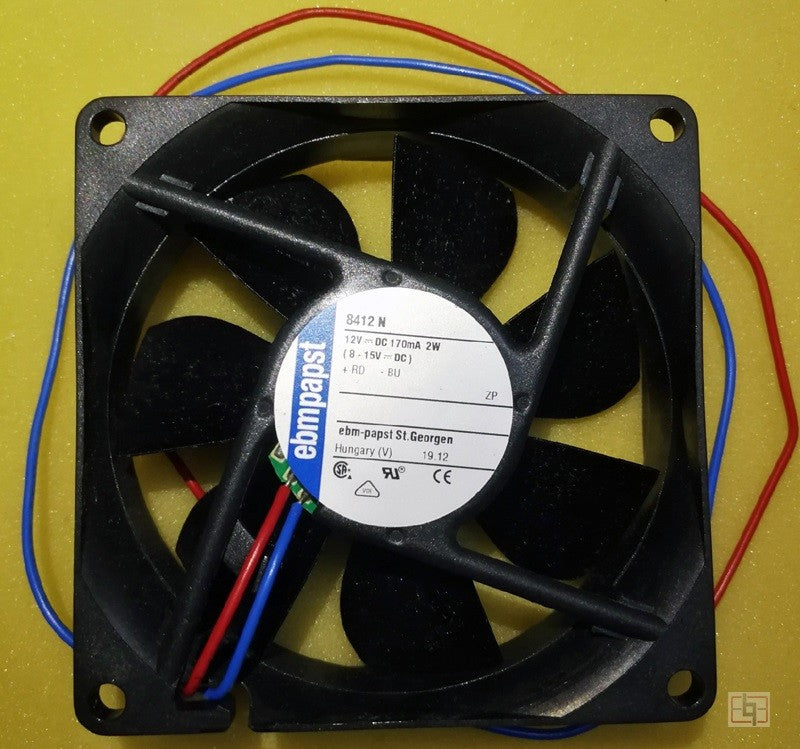 Ebmpapst 8412N 12V 2W 2wires Cooling Fan