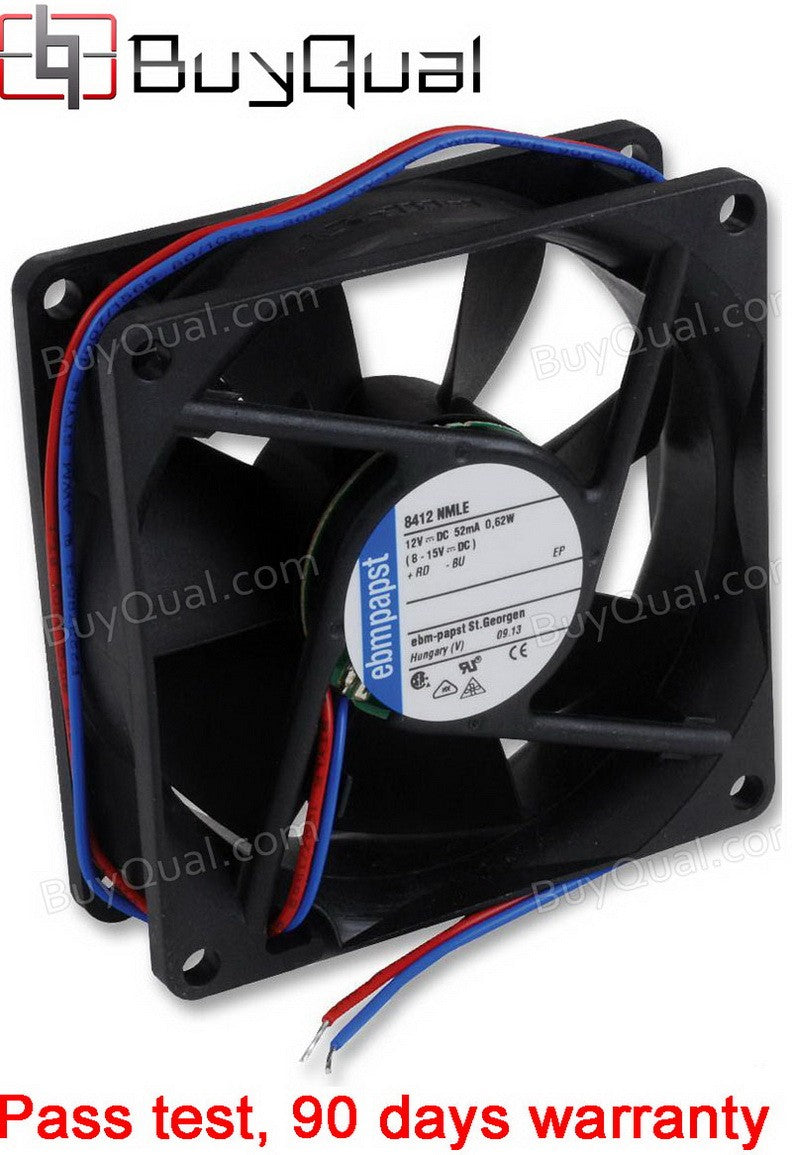 Ebmpapst 8412NMLE 12V 52mA 0.62W 2wires Cooling Fan